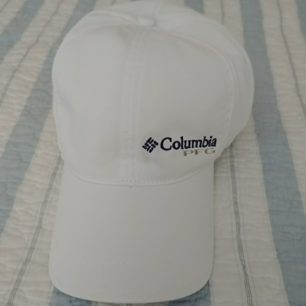 Men's COLUMBIA PFG White OmniShade/OmniFreeze Cap